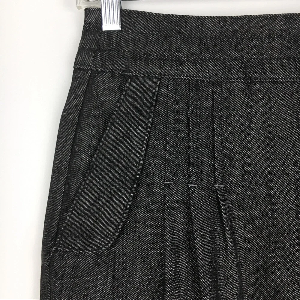 Level 99 Womens Size 27‎ Charcoal Dark Gray Black Denim Jean Pencil Skirt